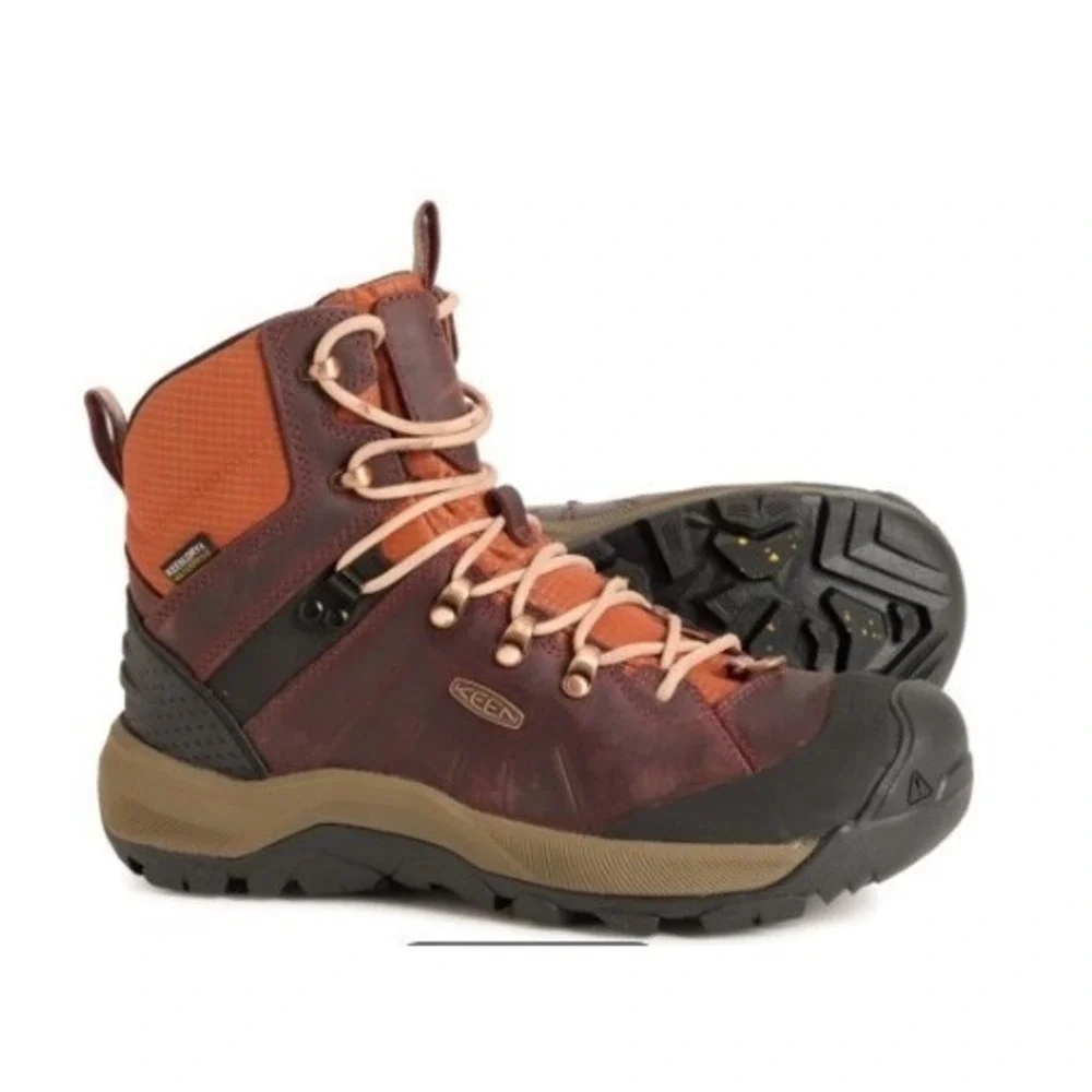 KEEN Revel IV Mid Polar Waterproof Hiking Boots Insulated Winter Trail Women's 7